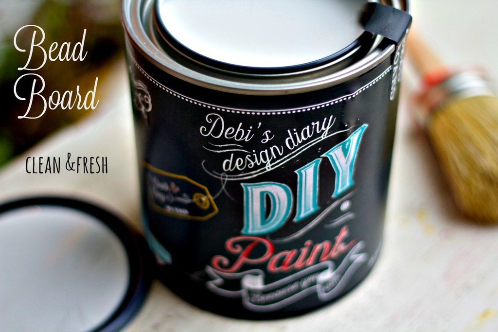 Bead Board- Debi's DIY Paint ™ Clay Based Furniture and Craft Paint White