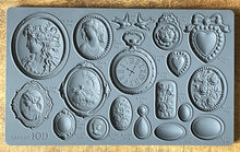 Load image into Gallery viewer, IOD Cameos  6x10 Decor Moulds - Perfect for Jewelry with Clay or Resin
