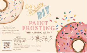 DIY Paint Frosting - Thickens DIY Paint - Add to Paint to Creat Snow, Texture, Raised Stencil and More