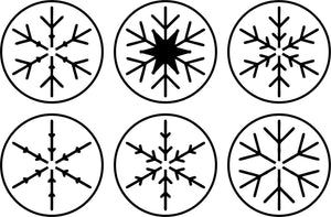 JRV Stencil Mini Snowflakes